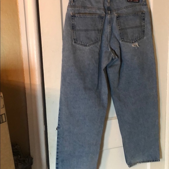 Vintage Polo Ralph Lauren Loose Jeans for Men’s 34/32 5 Pockets Distressed - Picture 12 of 12